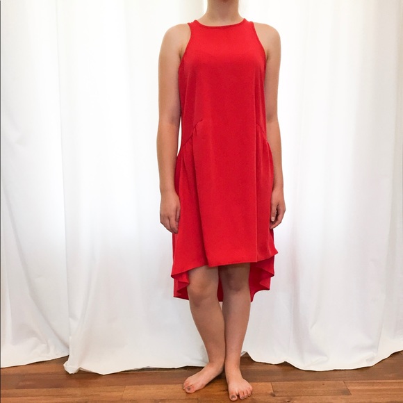 Red high low dress - Picture 6 of 8